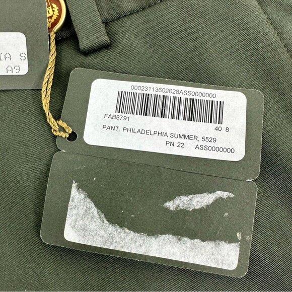 Loro Piana Women’s NWT Green Philadelphia Straight Leg Trouser‎ EU40/US4/W28/L35 - Picture 9 of 14